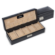 Étui à montres pour 5 montres new classic / noir (cuir)