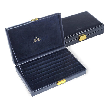 Étui à anneaux acuro / navy (cuir)