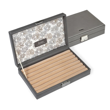 Ring etui fleur venice / grijs (leer)