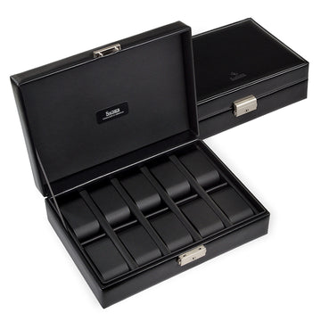 Coffret à montres black exclusive / noir (cuir)