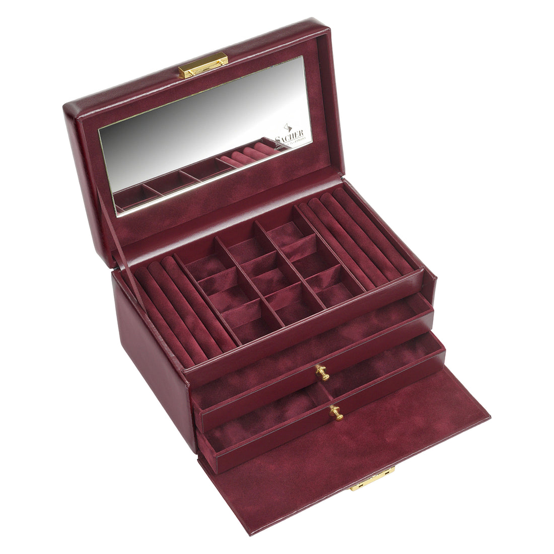 jewellery case Elly acuro / bordeaux (leather)