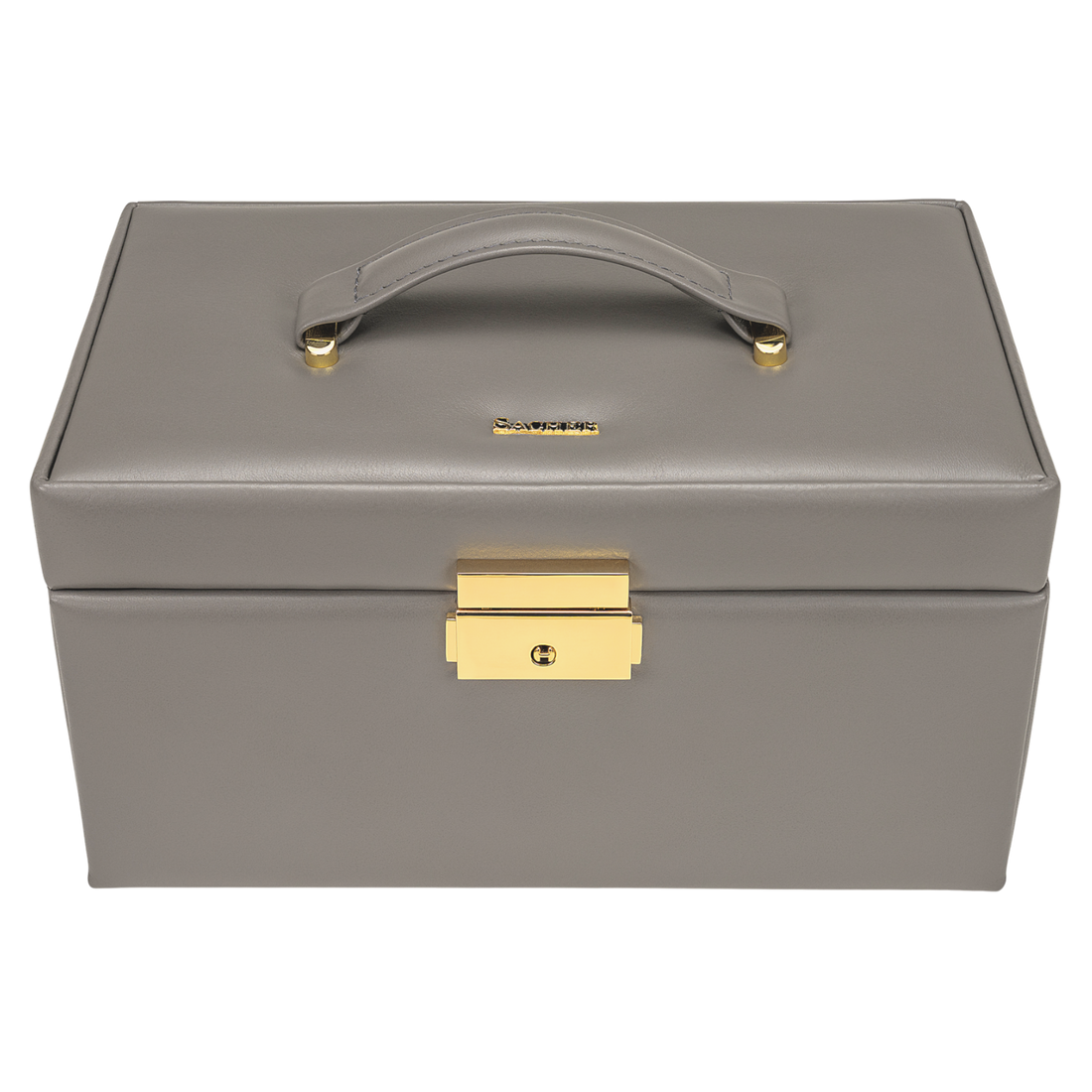 Schmuckkasten Emma fleur venice / grau (Leder)