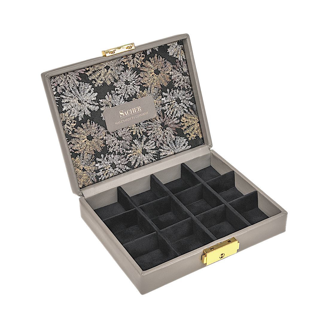 Etui fleur venice / grijs (leer)