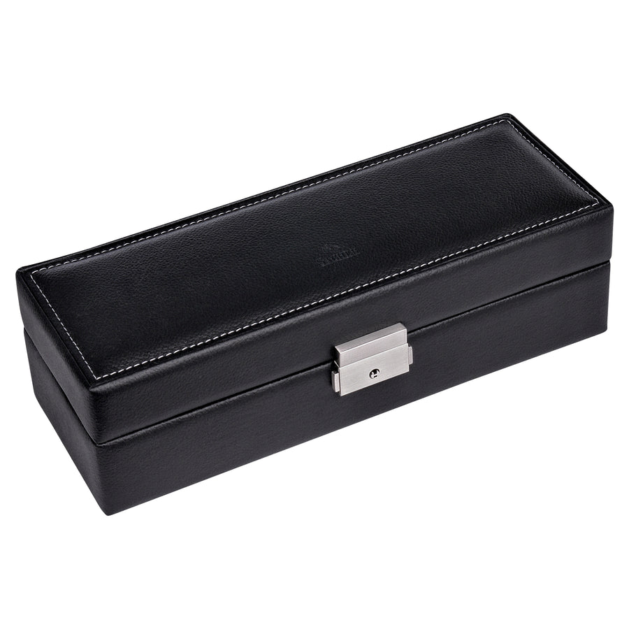 case for 5 watches tamigi sport / black (leather)