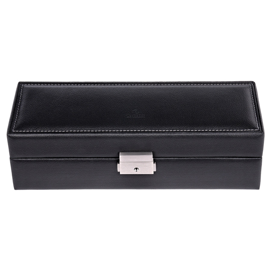 case for 5 watches tamigi sport / black (leather)