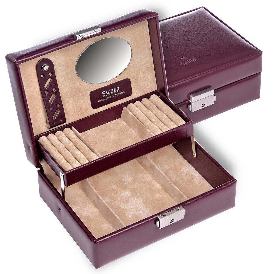 jewellery box Britta new classic / bordeaux (leather)