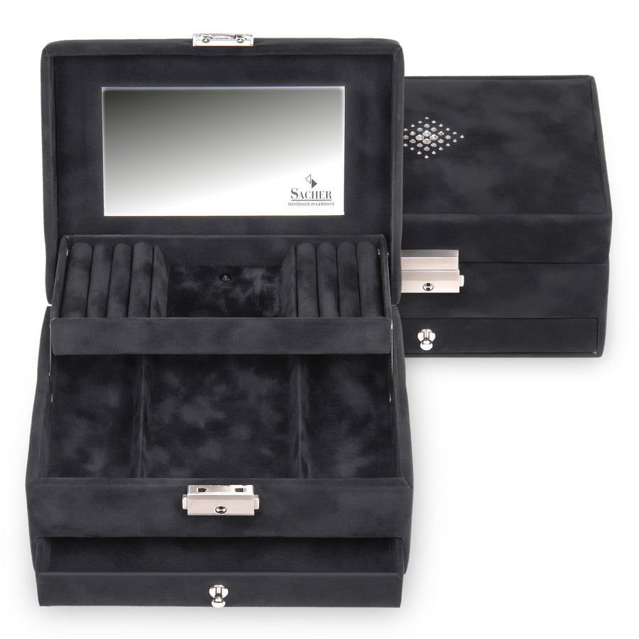 jewellery box Carola crystalo / black