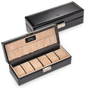 Watch case for 6 watches new classic / black