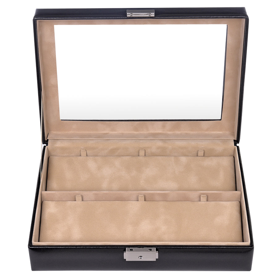 Coffret pour montres de poche new classic / noir (cuir)