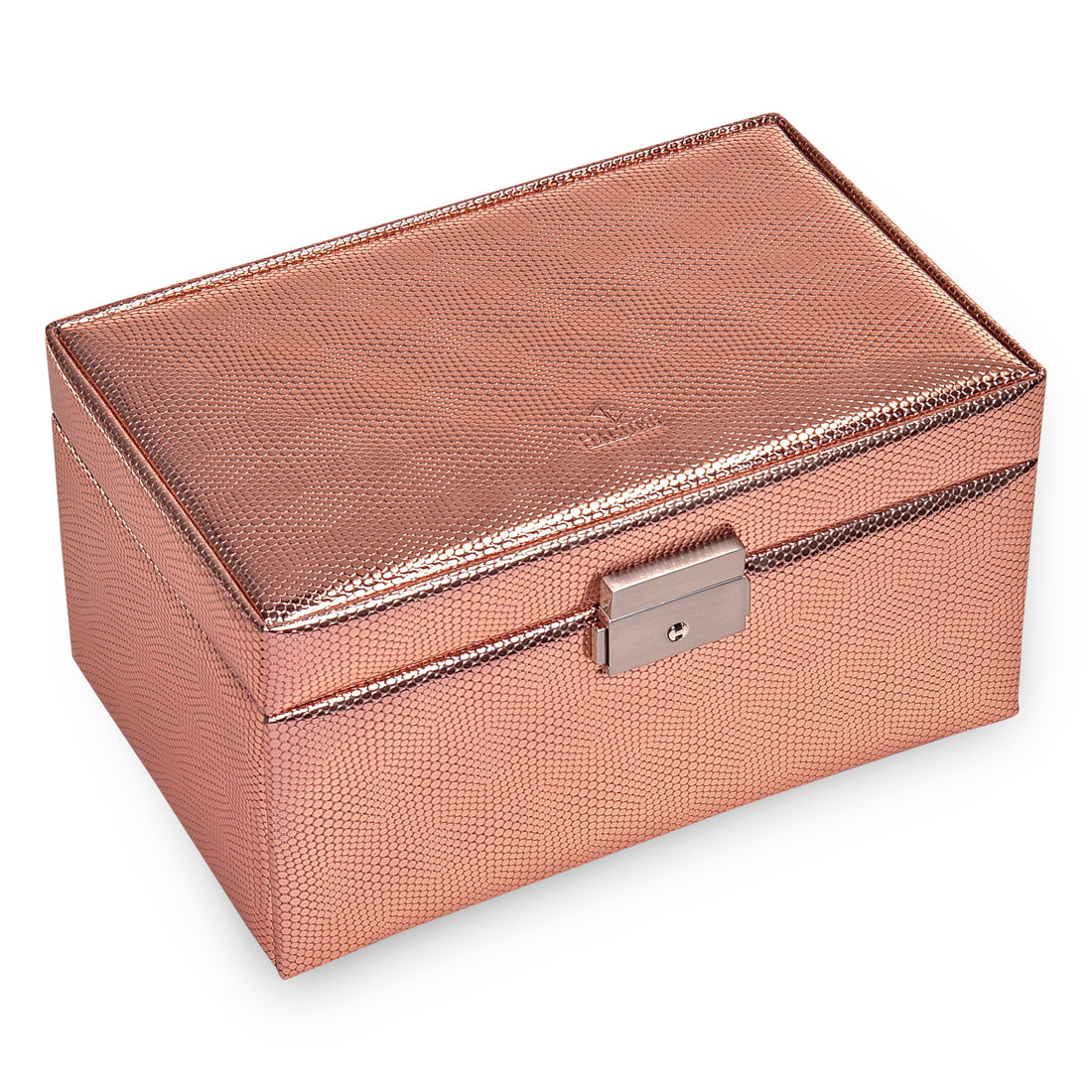 jewellery case Elly lagarto / rose gold