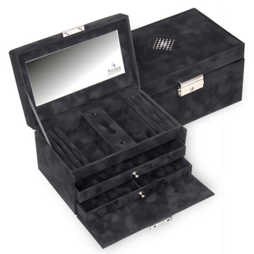 jewellery case Eva crystalo / black