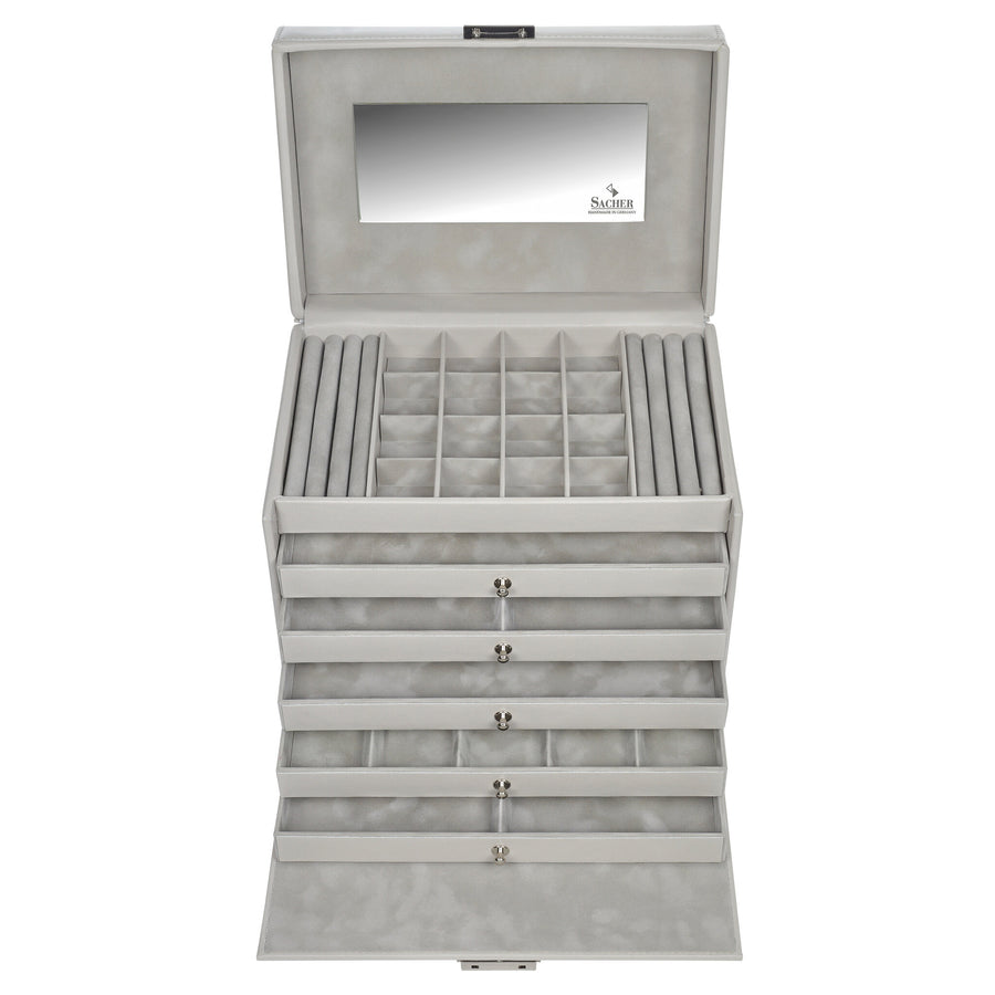 jewellery case Nina elegance / sand (cowhide leather)