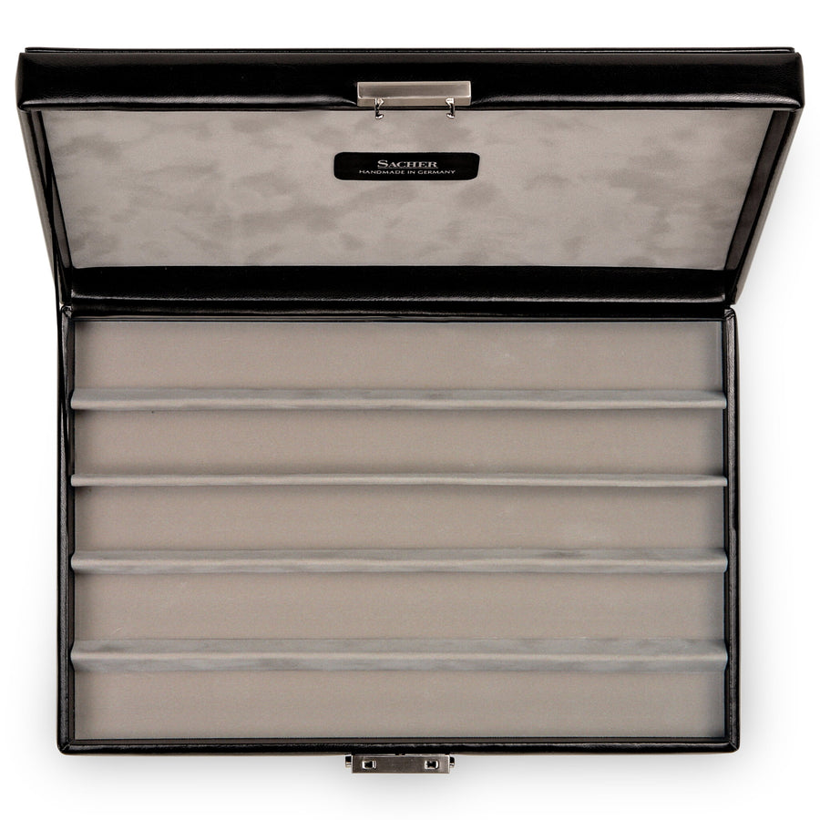 Koffer voor armbanden, kettingen etc. VARIO CASO vario caso / zwart (leer)