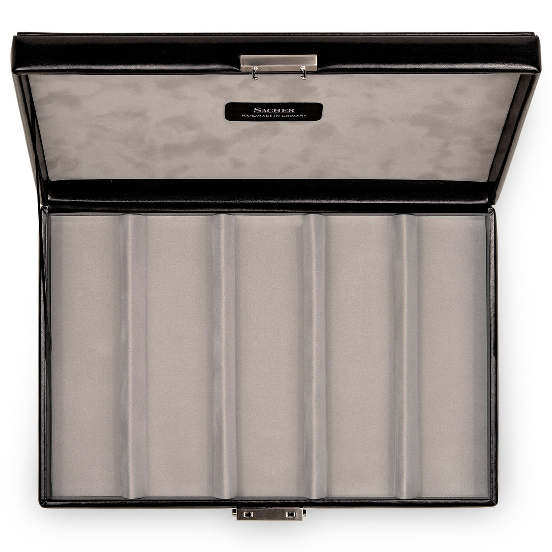 Koffer voor armbanden, parelkettingen enz. VARIO CASO vario koffer / zwart (leer)