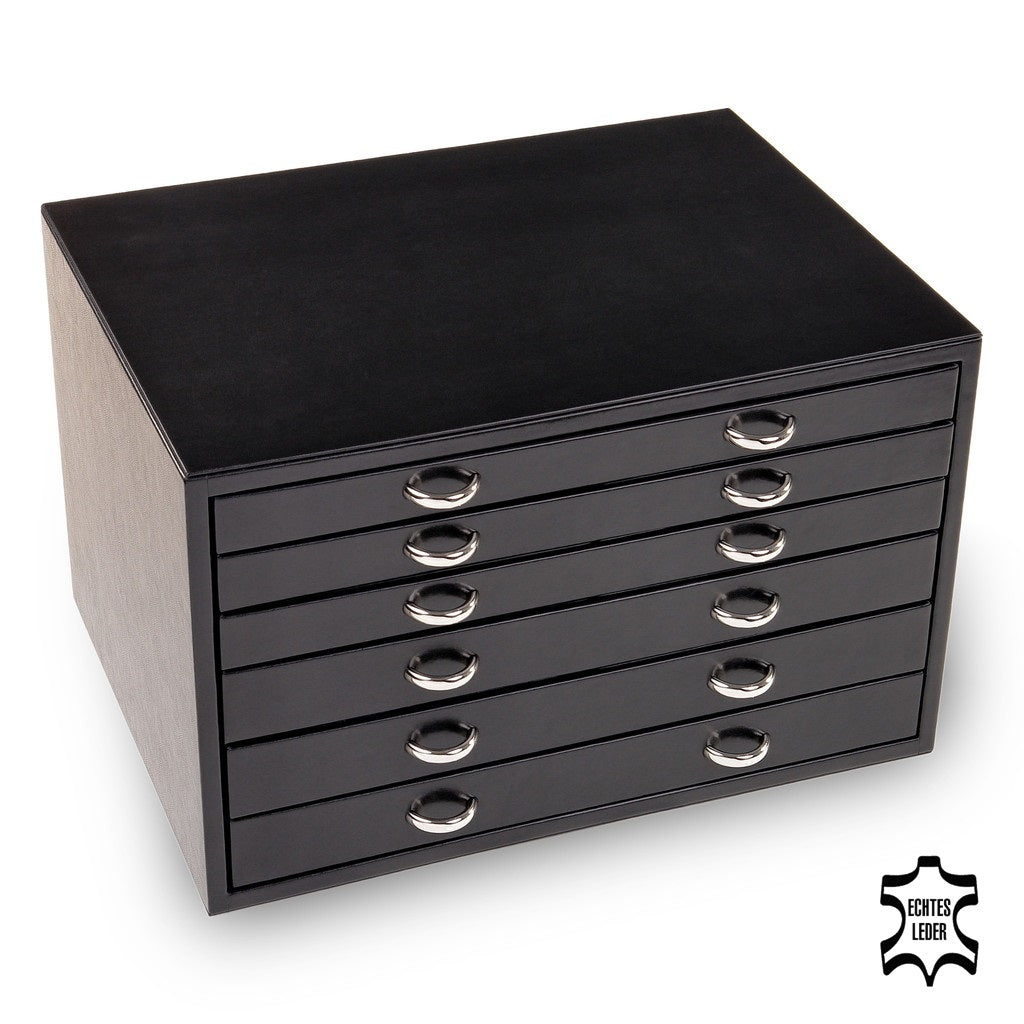 Coffre à bijoux Grand VARIO vario / noir (cuir)
