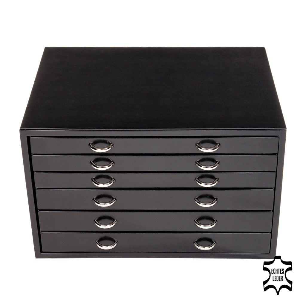 Coffre à bijoux Grand VARIO vario / noir (cuir)